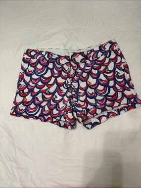 Lilly Pulitzer Multicolor Wave-Print Bike Shorts